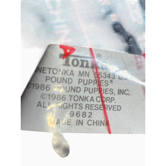 Tonka Pound Puppies Plush Toy Black Machine Washable Vintage 1986 - Picture 15 of 15